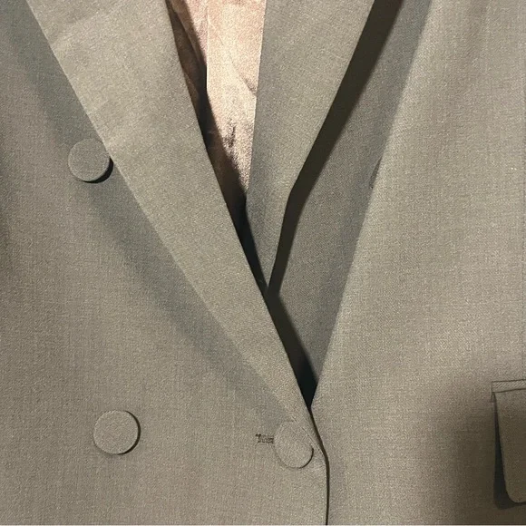 Bardot Oversized Double Breasted Blazer NWOT Chocolate Brown Medium - Picture 5 of 12